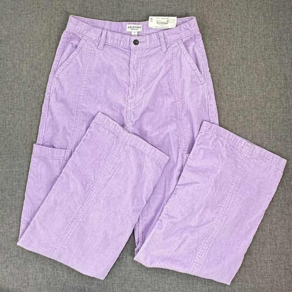 NEW!‎ Arizona Jean Co Corduroy Pants Sz 11 Lilac Color 100% Cotton MSRP: $54